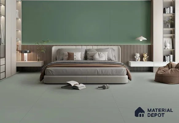 Plain Floor & Wall TL 12528.5 B Ash 4 ft x 2 ft Matte Finish Vitrified Tile - 8.5 mm | Suitable for Living Room, Bathroom & Dining