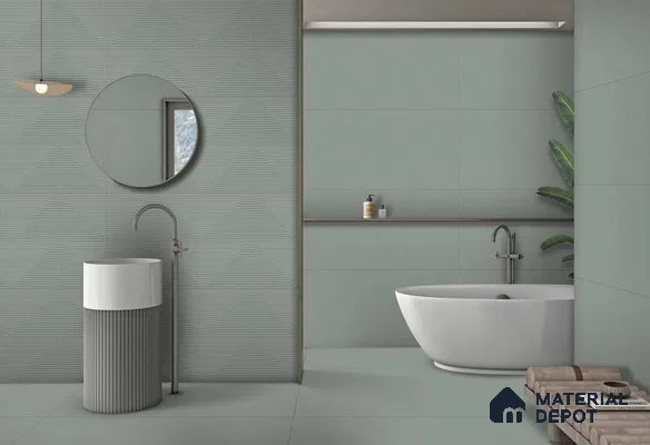 Punch Wall TL 12528.5 Ash Decor 4 ft x 2 ft Punch Finish Vitrified Tile - 8.5 mm | Suitable for Living Room, Bathroom, Dining & Highlighter Wall