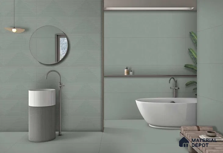 Punch Wall TL 12528.5 Ash Decor 4 ft x 2 ft Punch Finish Vitrified Tile - 8.5 mm | Suitable for Living Room, Bathroom, Dining & Highlighter Wall