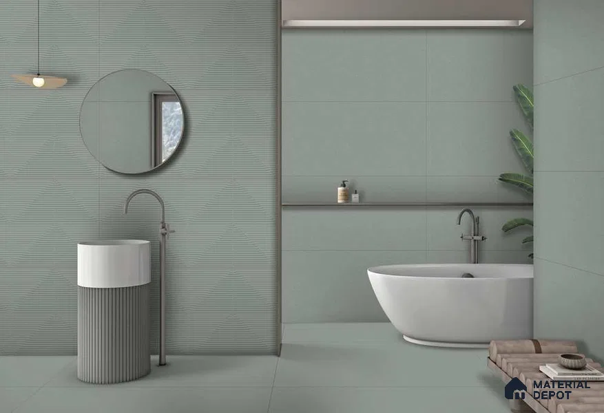 Punch Wall TL 12528.5 Ash Decor 4 ft x 2 ft Punch Finish Vitrified Tile - 8.5 mm | Suitable for Living Room, Bathroom, Dining & Highlighter Wall