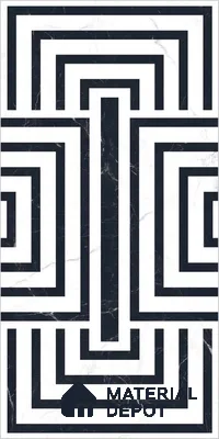 Highlighter Wall TL 12527 Troyblack 4 ft x 2 ft Porce Finish Vitrified Tile - 8.5 mm | Suitable for Living Room, Bathroom, Dining & Highlighter Wall