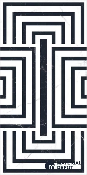 Highlighter Wall TL 12527 Troyblack 4 ft x 2 ft Porce Finish Vitrified Tile - 8.5 mm | Suitable for Living Room, Bathroom, Dining & Highlighter Wall
