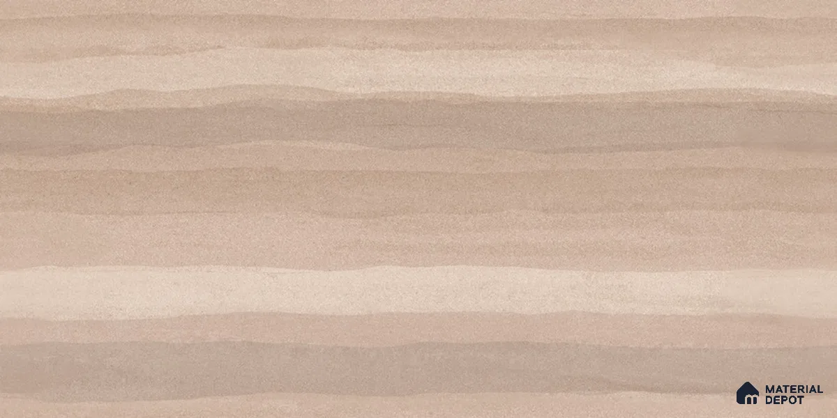 Wood Floor & Wall TL 12546 B Rammed Earth Almond 4 ft x 2 ft Digi Matte Finish Vitrified Tile - 9 mm | Endless Design | Suitable for Living Room, Bathroom, Dining & Highlighter Wall
