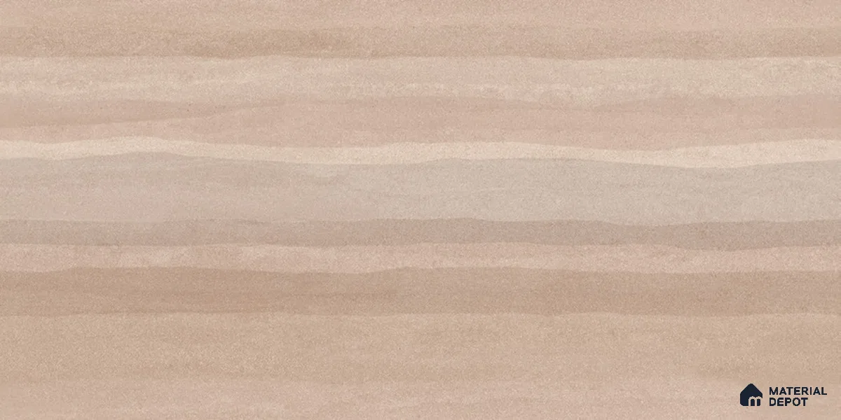 Wood Floor & Wall TL 12546 B Rammed Earth Almond 4 ft x 2 ft Digi Matte Finish Vitrified Tile - 9 mm | Endless Design | Suitable for Living Room, Bathroom, Dining & Highlighter Wall