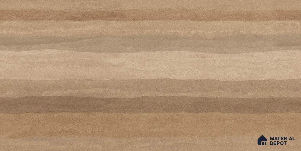 Wood Floor & Wall TL 12546 C Rammed Earth Brown 4 ft x 2 ft Digi Matte Finish Vitrified Tile - 9 mm | Endless Design | Suitable for Living Room, Bathroom, Dining & Highlighter Wall