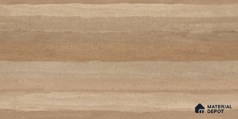Wood Floor & Wall TL 12546 C Rammed Earth Brown 4 ft x 2 ft Digi Matte Finish Vitrified Tile - 9 mm | Endless Design | Suitable for Living Room, Bathroom, Dining & Highlighter Wall