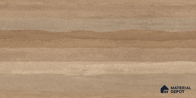 Wood Floor & Wall TL 12546 C Rammed Earth Brown 4 ft x 2 ft Digi Matte Finish Vitrified Tile - 9 mm | Endless Design | Suitable for Living Room, Bathroom, Dining & Highlighter Wall