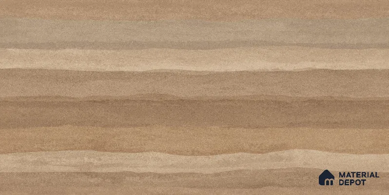Wood Floor & Wall TL 12546 C Rammed Earth Brown 4 ft x 2 ft Digi Matte Finish Vitrified Tile - 9 mm | Endless Design | Suitable for Living Room, Bathroom, Dining & Highlighter Wall