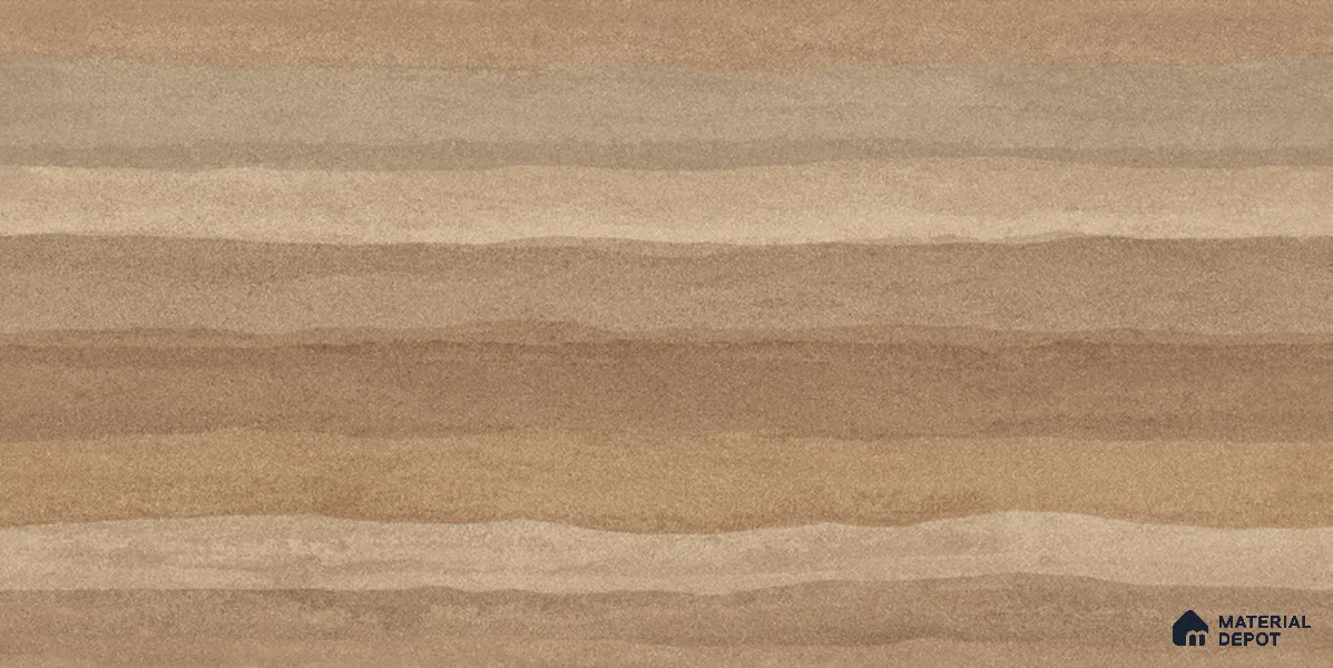 Wood Floor & Wall TL 12546 C Rammed Earth Brown 4 ft x 2 ft Digi Matte Finish Vitrified Tile - 9 mm | Endless Design | Suitable for Living Room, Bathroom, Dining & Highlighter Wall