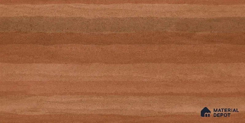 Wood Floor & Wall TL 12546 Rammed Earth Terracotta 4 ft x 2 ft Digi Matte Finish Vitrified Tile - 9 mm | Endless Design | Suitable for Living Room, Bathroom, Dining & Highlighter Wall