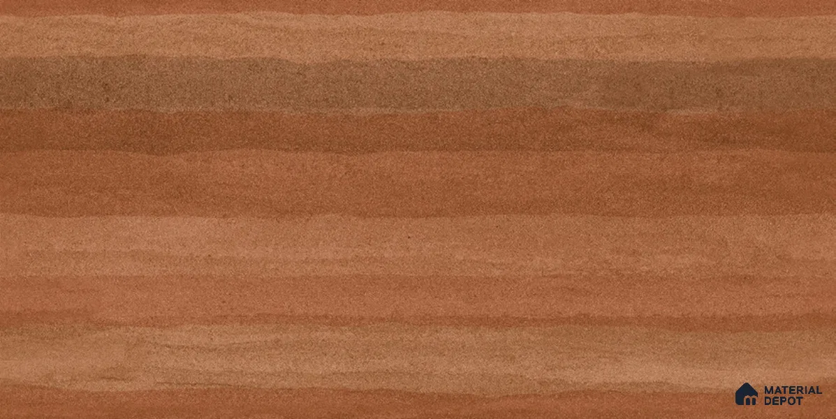 Wood Floor & Wall TL 12546 Rammed Earth Terracotta 4 ft x 2 ft Digi Matte Finish Vitrified Tile - 9 mm | Endless Design | Suitable for Living Room, Bathroom, Dining & Highlighter Wall