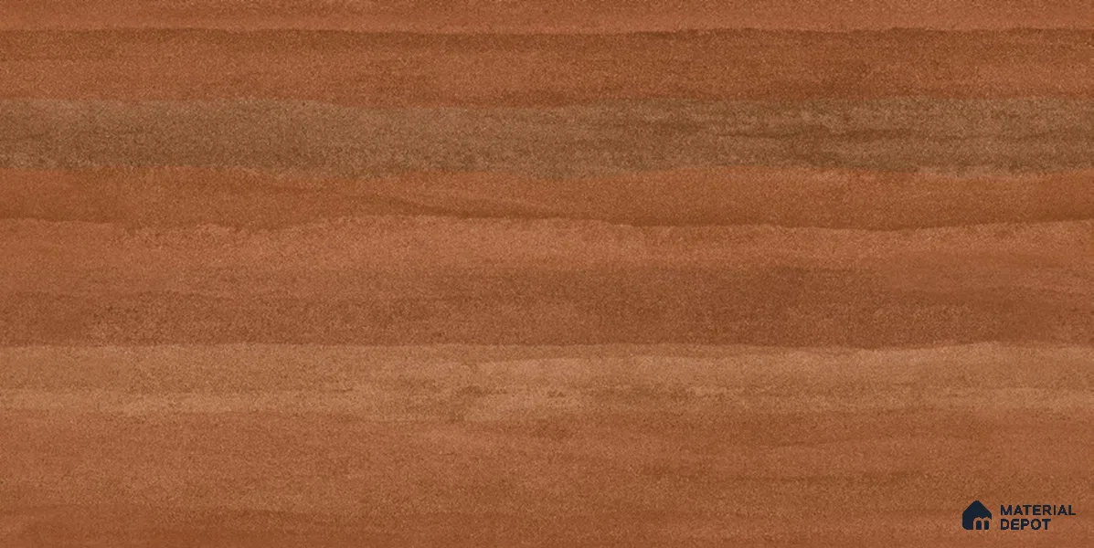 Wood Floor & Wall TL 12546 Rammed Earth Terracotta 4 ft x 2 ft Digi Matte Finish Vitrified Tile - 9 mm | Endless Design | Suitable for Living Room, Bathroom, Dining & Highlighter Wall