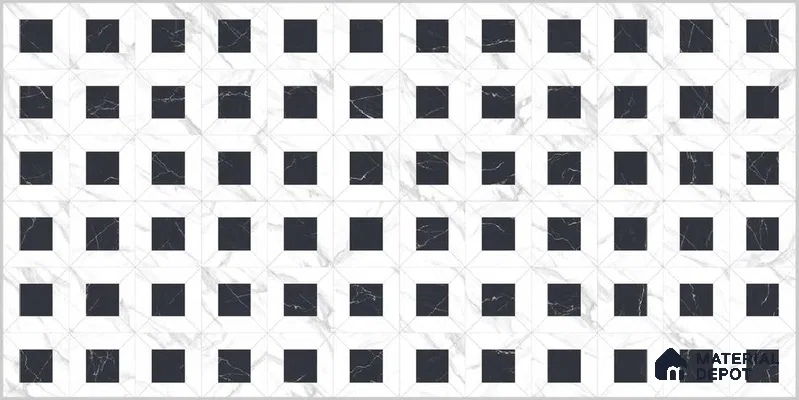 Highlighter Wall TL 12524 Elite Royal 4 ft x 2 ft Porce Finsh Vitrified Tile - 8.5 mm | Suitable for Living Room, Bathroom, Dining & Highlighter Wall