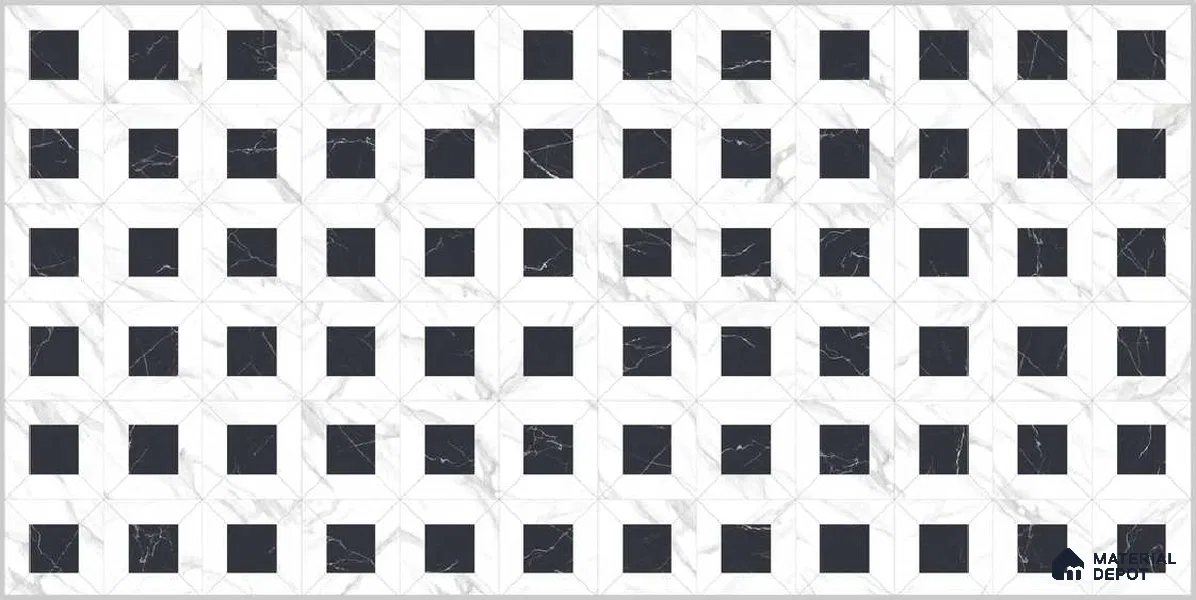 Highlighter Wall TL 12524 Elite Royal 4 ft x 2 ft Porce Finsh Vitrified Tile - 8.5 mm | Suitable for Living Room, Bathroom, Dining & Highlighter Wall