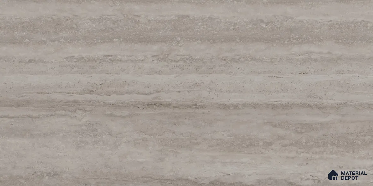 Stone Travertine Floor & Wall Tile TL 12491 J Travex Snow 4 ft x 2 ft Petals Protex Super Glossy Finish Vitified - 9 mm | 6 Random Design | Suitable for Living Room, Bedroom, Dining & Kitchen
