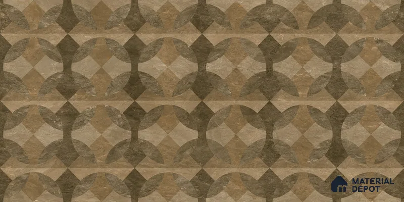 Highlighter Wall TL 12544 Arcogeo Wood 4 ft x 2 ft Digi Matte Finish Vitrified Tile - 9 mm | Suitable for Living Room, Bathroom, Dining & Highlighter Wall