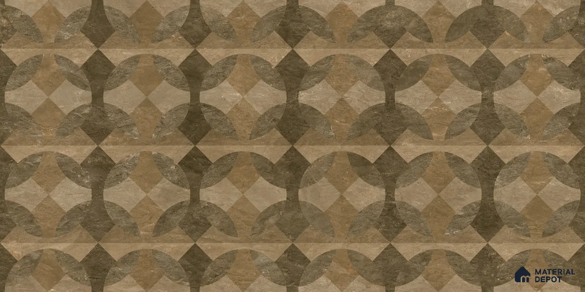 Highlighter Wall TL 12544 Arcogeo Wood 4 ft x 2 ft Digi Matte Finish Vitrified Tile - 9 mm | Suitable for Living Room, Bathroom, Dining & Highlighter Wall