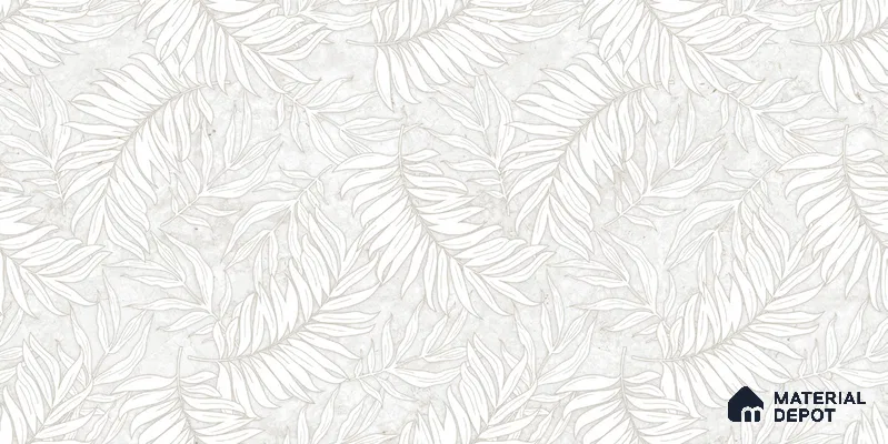 Floral Wall TL 12542 Wonder Decor 4 ft x 2 ft Digi Matte Finish Vitrified Tile - 9 mm | Suitable for Living Room, Bathroom, Dining & Highlighter Wall
