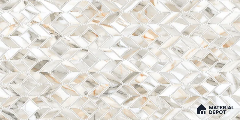 Highlighter Wall TL 12545 B Artisan 4 ft x 2 ft Digi Matte Finish Vitrified Tile - 9 mm | Suitable for Living Room, Bathroom, Dining & Highlighter Wall