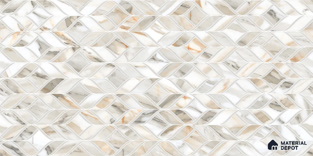 Highlighter Wall TL 12545 B Artisan 4 ft x 2 ft Digi Matte Finish Vitrified Tile - 9 mm | Suitable for Living Room, Bathroom, Dining & Highlighter Wall