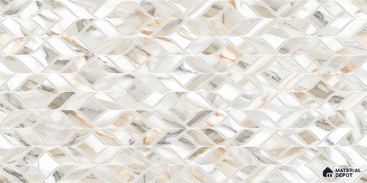 Highlighter Wall TL 12545 B Artisan 4 ft x 2 ft Digi Matte Finish Vitrified Tile - 9 mm | Suitable for Living Room, Bathroom, Dining & Highlighter Wall