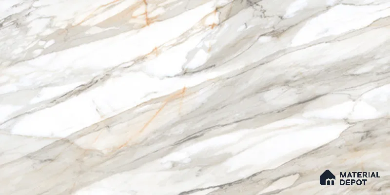 Marble Floor & Wall TL 12545 Artisan Base 4 ft x 2 ft Digi Matte Finish Vitrified Tile - 9 mm | 4 Random Design | Suitable for Living Room, Bathroom, Dining & Highlighter Wall
