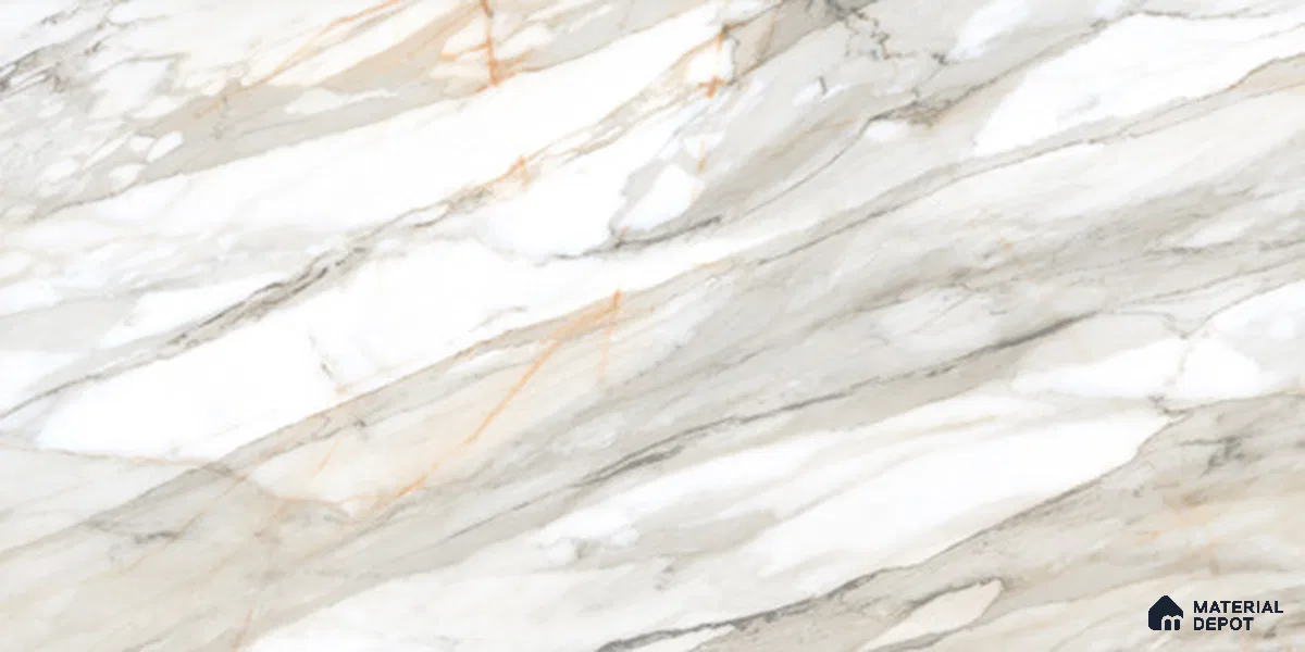 Marble Floor & Wall TL 12545 Artisan Base 4 ft x 2 ft Digi Matte Finish Vitrified Tile - 9 mm | 4 Random Design | Suitable for Living Room, Bathroom, Dining & Highlighter Wall