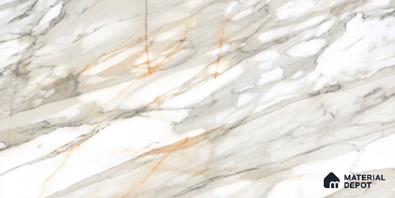 Marble Floor & Wall TL 12545 Artisan Base 4 ft x 2 ft Digi Matte Finish Vitrified Tile - 9 mm | 4 Random Design | Suitable for Living Room, Bathroom, Dining & Highlighter Wall