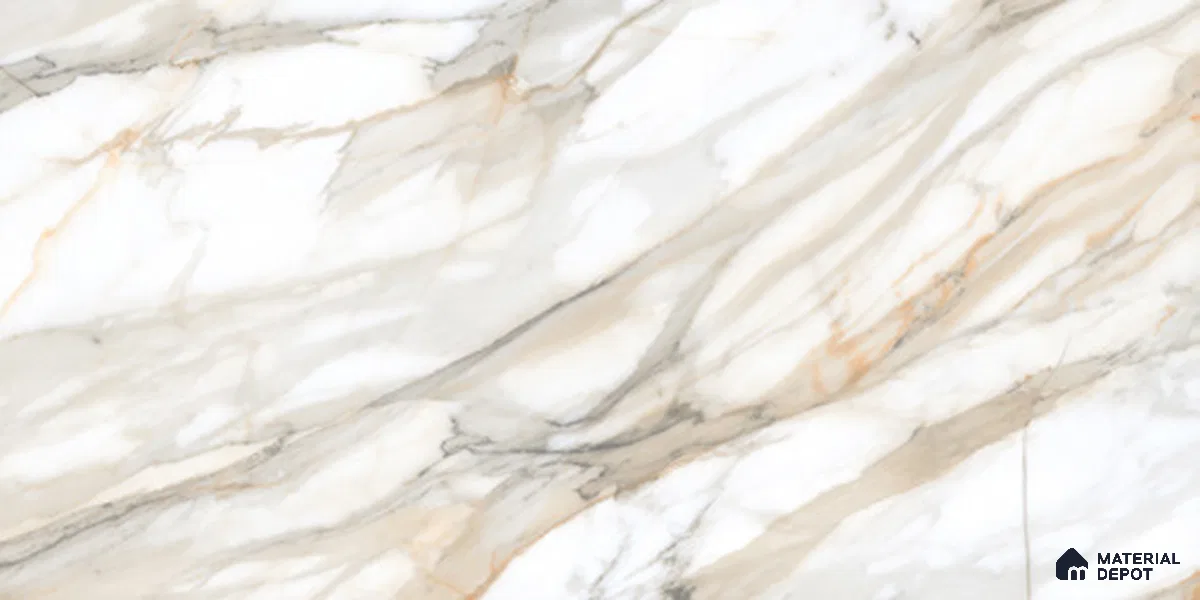 Marble Floor & Wall TL 12545 Artisan Base 4 ft x 2 ft Digi Matte Finish Vitrified Tile - 9 mm | 4 Random Design | Suitable for Living Room, Bathroom, Dining & Highlighter Wall
