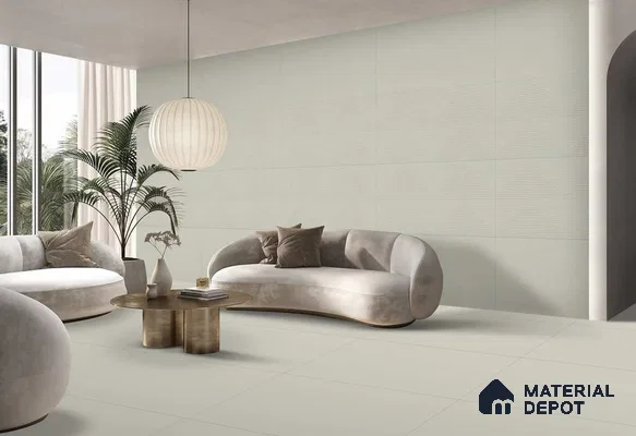 Punch Wall TL 12535 Salt Decor 4 ft x 2 ft Decor Finish Vitrified Tile - 8.5 mm | Suitable for Living Room, Bathroom, Dining & Highlighter Wall