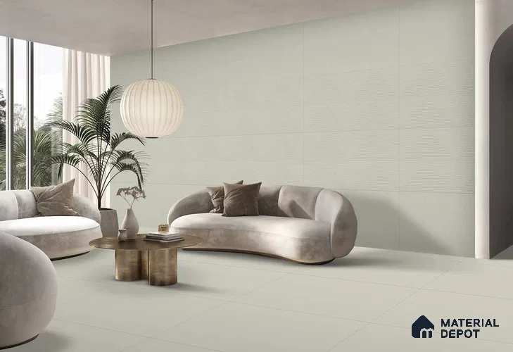 Punch Wall TL 12535 Salt Decor 4 ft x 2 ft Decor Finish Vitrified Tile - 8.5 mm | Suitable for Living Room, Bathroom, Dining & Highlighter Wall
