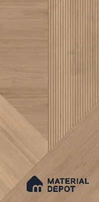 Patterned Tile TL 09898 Woody Brown 5.25 ft x 2.62 ft Vitrified Punch Matte Finish - 9 mm | 5 Random Design