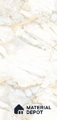 Marble Tile TL 09899 Royal Calacatta 5.25 ft x 2.62 ft  Vitrified Punch Matte Finish - 9 mm | 4 Random Design