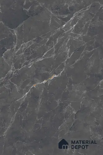 Marble Look Wall & Floor Tile TL 08186 Tokyo Nero Endless 6 ft x 4 ft Vitrified Glossy Finish - 9 mm | Adhesive and Spacers Must be Used During Installation