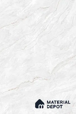 Marble Look Wall & Floor Tile TL 08180 Eden Bianco 6 ft x 4 ft Vitrified Glossy Finish - 9 mm | Adhesive and Spacers Must be Used During Installation