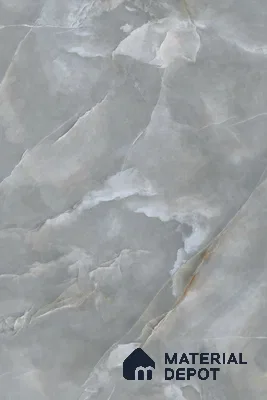 Marble Look Wall & Floor Tile TL 08179 TM Jennifer Grey 6 ft x 4 ft Vitrified Glossy Finish - 9 mm | Adhesive and Spacers Must be Used During Installation