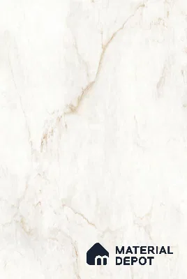 Marble Look Wall & Floor Tile TL 08181 Mascia Bianco 6 ft x 4 ft Vitrified Glossy Finish - 9 mm | Adhesive and Spacers Must be Used During Installation