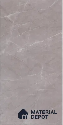 Marble Look Wall Tile TL 10052 B Pulpis Grey 8 ft x 4 ft Vitrified Satin Finish - 9 mm | Random 3 | Adhesive and Spacers Must be Used During Installation