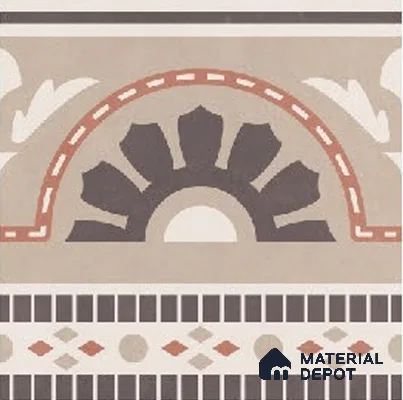 Moroccans Floor Tile TL 09910 B Infinite Border 8x8 inch Vitrified Matte Finish - 9 mm | Suitable For Living Room, Bedroom | 2 mm Spacer is Mandatory | Please Expect a Slight Variation of Pattern