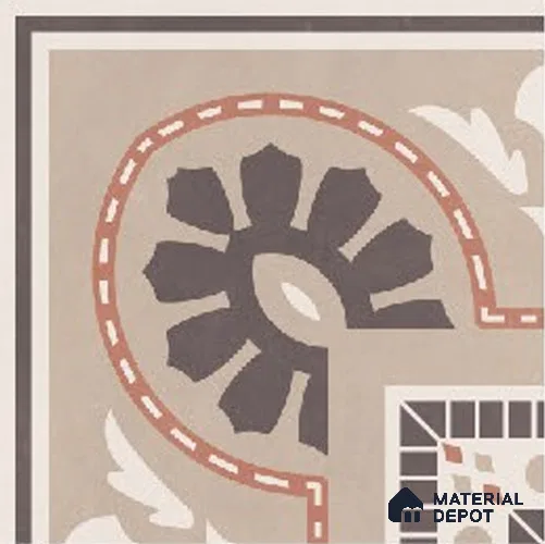 Moroccans Floor Tile TL 09910 Infinite Corner 8x8 inch Vitrified Matte Finish - 9 mm | Suitable For Living Room, Bedroom | 2 mm Spacer is Mandatory | Please Expect a Slight Variation of Pattern