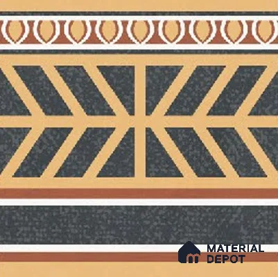 Moroccans Floor Tile TL 09911 B Spectra Border 8x8 inch Vitrified Matte Finish - 9 mm | Suitable For Living Room, Bedroom | 2 mm Spacer is Mandatory | Please Expect a Slight Variation of Pattern