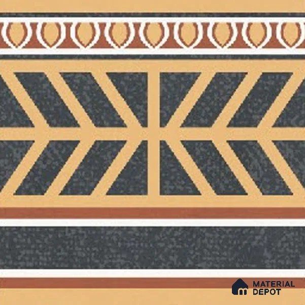 Moroccans Floor Tile TL 09911 B Spectra Border 8x8 inch Vitrified Matte Finish - 9 mm | Suitable For Living Room, Bedroom | 2 mm Spacer is Mandatory | Please Expect a Slight Variation of Pattern