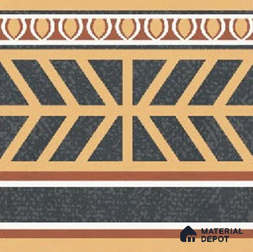 Moroccans Floor Tile TL 09911 B Spectra Border 8x8 inch Vitrified Matte Finish - 9 mm | Suitable For Living Room, Bedroom | 2 mm Spacer is Mandatory | Please Expect a Slight Variation of Pattern