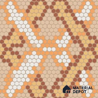 Moroccans Carpet Wall & Floor Tile TL 09907 C Florix Decor 8 inch x 8 inch Vitrified Matte Finish - 9 mm | Suitable For Living Room, Bedroom, Kitchen | 2 mm Spacer is Mandatory | Please Expect a Slight Variation of Pattern