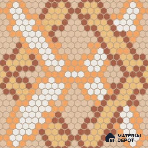 Moroccans Carpet Wall & Floor Tile TL 09907 C Florix Decor 8 inch x 8 inch Vitrified Matte Finish - 9 mm | Suitable For Living Room, Bedroom, Kitchen | 2 mm Spacer is Mandatory | Please Expect a Slight Variation of Pattern