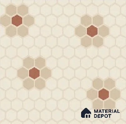 Moroccans Carpet Wall & Floor Tile TL 09908 C Gradient Decor 8 inch x 8 inch Vitrified Matte Finish - 9 mm | Suitable For Kitchen, Bathroom, Dining Area | 2 mm Spacer is Mandatory | Please Expect a Slight Variation of Pattern