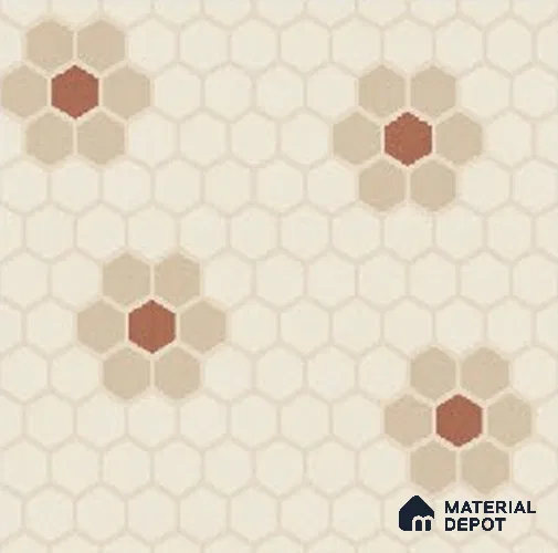 Moroccans Carpet Wall & Floor Tile TL 09908 C Gradient Decor 8 inch x 8 inch Vitrified Matte Finish - 9 mm | Suitable For Living Room, Bedroom, Kitchen | 2 mm Spacer is Mandatory | Please Expect a Slight Variation of Pattern