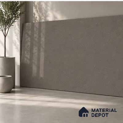 Stone Counter Top Slab TL 10057 D Grainy Caramel Polished 8 ft x 2.62 ft Glossy Finish Vitrified Large Format Tile - 15 mm | Suitable For Counter Top, Dining Table Top & Window Frame