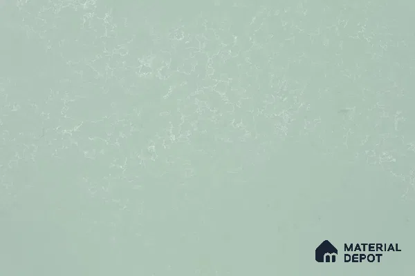 Belina Quartz {SKU} Celadon Mist Value Series 10.5 ft x 5.25 ft Quartz - 20 mm | 5 Years Warranty | Suitable for Kitchen, Restaurant, Counter Tops, Dining, Reception, office