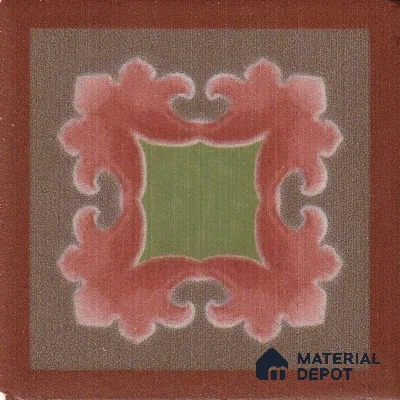 Moroccan Tile Border TL 11935 D Spatial Accent Series 2 x 2 inch Vitrified Matte Finish Center Tile - 9 mm | Suitable for Decorative Highlighter Border
